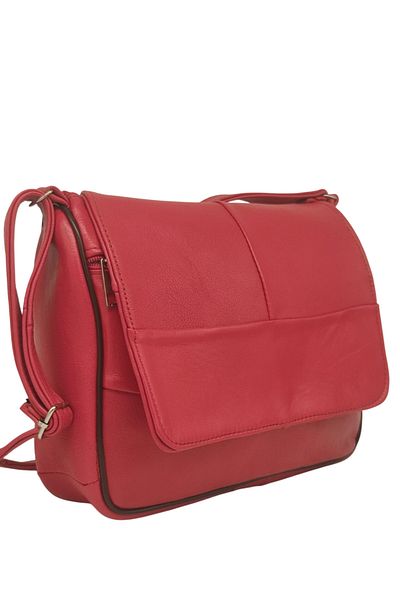 stevis leathra Genuine Leather Women's Postman Side Hanging Crossbody Bag
