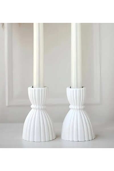 agu home İkili Boğumlu Mumluk Şamdan