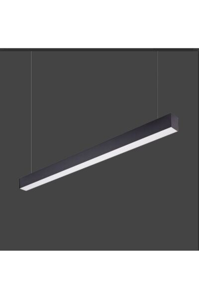 LINEAR 200cm (64w) Beyaz Işık (6500k) Siyah Kasa Lineer Led Aydınlatma Avize