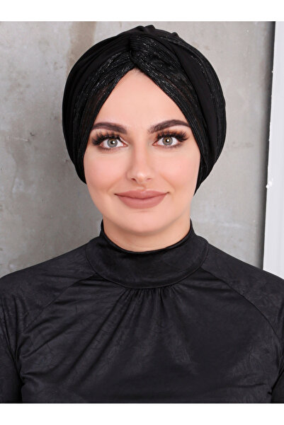 Differenza Μαύρο Glitter Διπλό Καπό