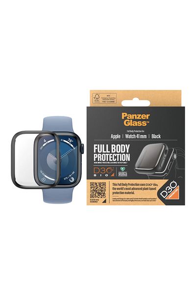 PanzerGlass Apple Watch Series 7 and Series 8 41mm Full Body With D30 - Black