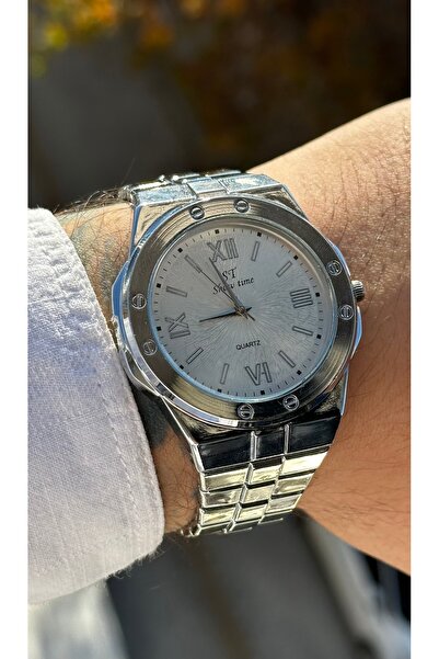 Show Time Stainless Steel Men's Wrist Watch