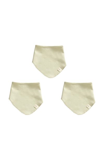 tinylamb Caramel Baby Bandana Bib Baby Neck Collar - 3 Pieces 100% Cotton