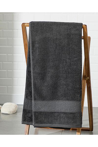 English Home Prosop de baie din bumbac de lux 70x140 cm antracit