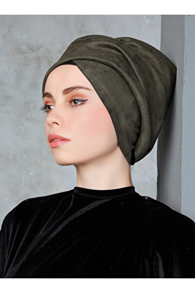 Differenza Χακί Σουέντ Καπέλο με Επένδυση