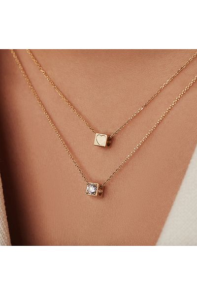 Isabel Bernard Le Carré Damen Charm 585 Altın Ib350044