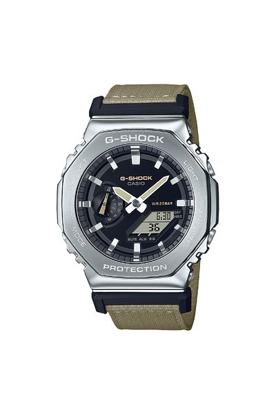 G-SHOCK Klassische Herrenuhr Taupe GM-2100C-5AER