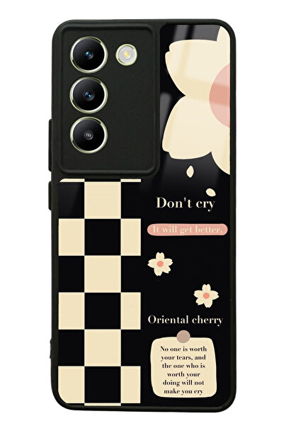 Spoyi Vivo V30 Lite Don't Ery Tasarımlı Glossy Telefon Kılıfı