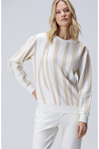 Network Vizon Kırık Beyaz Sweatshirt