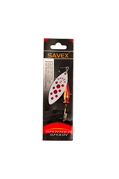SAVEX Alp Long Red Dot Crane Perch Swivel - Fishing Line Spoon No:2/20Gr