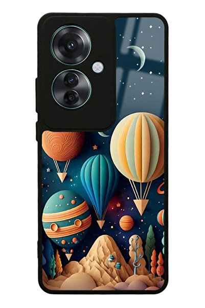 Spoyi Oppo Reno 11F 5G Astral balonlar Tasarımlı Glossy Telefon Kılıfı