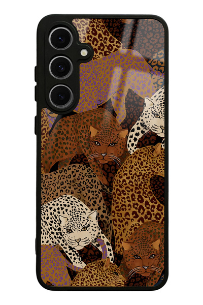 Spoyi Samsung S24 FE Leoparlar Tasarımlı Glossy Telefon Kılıfı