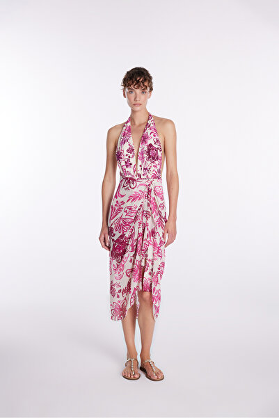 adL Desenli Şifon Etek