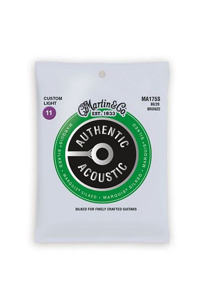 MARTIN & CO Martin Co Ma175S Marquis 80/20 Bronze Acoustic Guitar Strings (Custom Light 11-52)