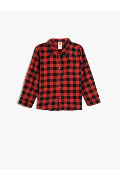 Koton Риза Lumberjack с дълъг ръкав с детайли