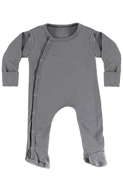 tinylamb Chester 7 Piece Unisex Organic Cotton Baby Hospital Discharge Set and Newborn Gift Set - Anthracite