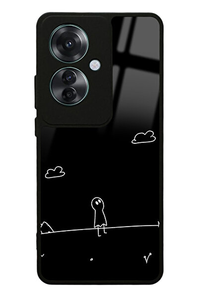 Spoyi Oppo Reno 11F 5G Doodle Casper Tasarımlı Glossy Telefon Kılıfı