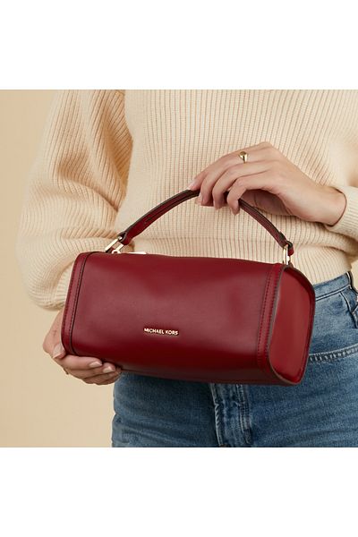 Michael Kors Orchard Red Leather Handbag 32f4g5oc5l-609