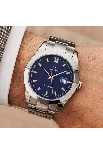 Mats Meier Grand Cornier Herren Uhr Silber Mm00518