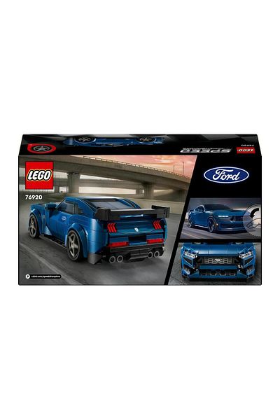 LEGO Speed Champions Ford Mustang Dark Horse Sports Car 76920 -344pc Collector Sports Car Minifigure