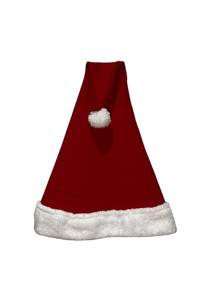EkoStore Luxury Christmas Hat Adult Size 55 Cmx33 cm Matte Color Cotton Fabric&Plush