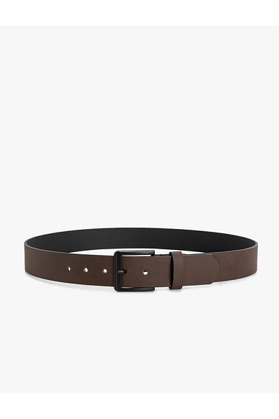 Koton Leather Look Belt with Metal Buckle