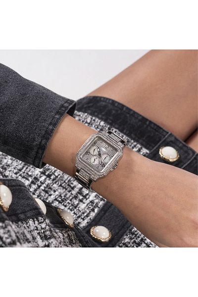 Guess Deco Damenuhr Silber Gw0472l1