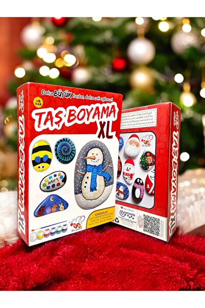 Bee Games New Year's Special Boxed Stone Painting XL Activity Set with Brush for Intelligence Development for Children over 3 Years Old