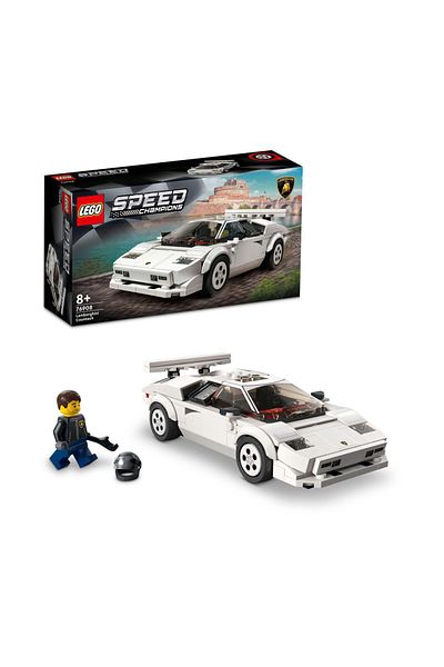 LEGO Speed Champions Lamborghini Countach 76908 Building Set - 262 Piece Race Car Model Kids Adults