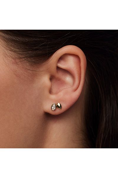 Beloro Jewels Monte Napolyon Damen Ohrknäpfe Altın Bo360019