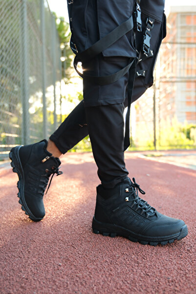 Riccon Fekete uniszex szőrmével bélelt csizma 0012x6