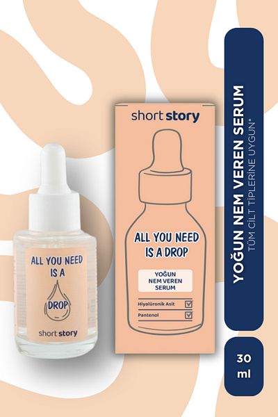 short story 30 ml Extra Moisturizing Serum - Multi Formula Intensive Moisture, Extra Moisture Needed Skin