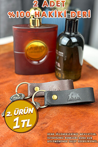 debbah 2 bucăți din piele naturală - breloc inel antic modele de breloc din piele naturală