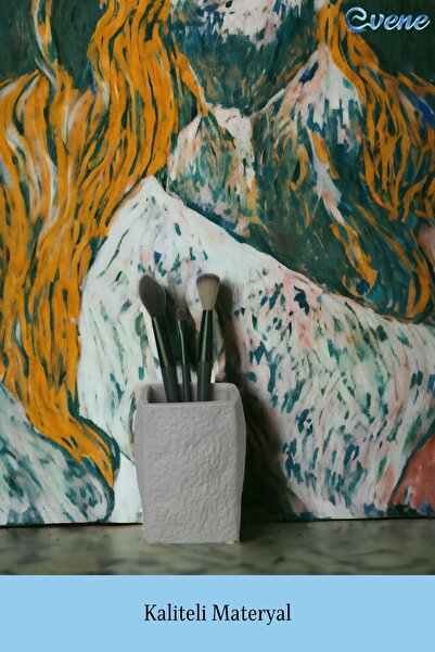 Evene Makyaj Organizeri Makyaj Fırçalığı Makyaj Organizer Düzenleyici Beyaz Renk Model 7