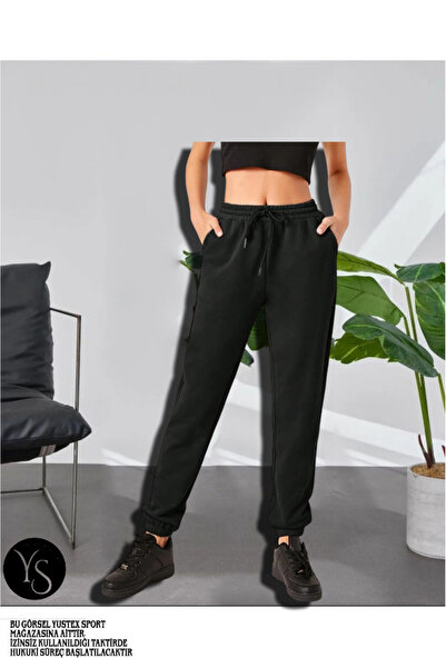 yx yustex sport Pantaloni de trening negri pentru femei (confortabili și elas...