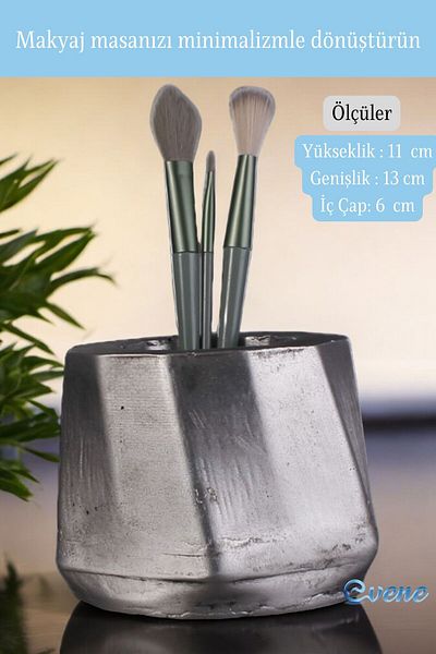 Evene Ασημί Antique Πολύχρωμο Organizer Μακιγιάζ - Organizer Πινέλο Μοντέλο 17