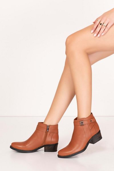 Gondol Cizme elegante zilnice din piele naturală cu toc scurt Bel.0317