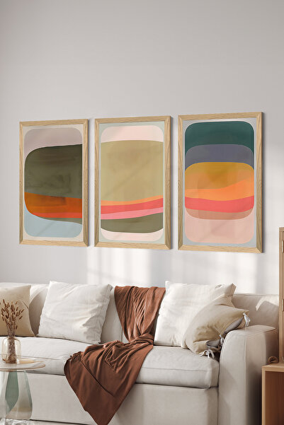 Artavessa طقم طاولة MDF بإطار خشبي مكون من 3 قطع - ERSYCRVSZ3SET1