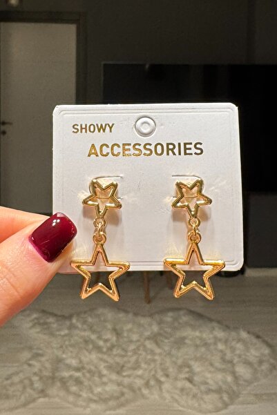 C&E Design Kadın Yıldız Sallantılı Küpe