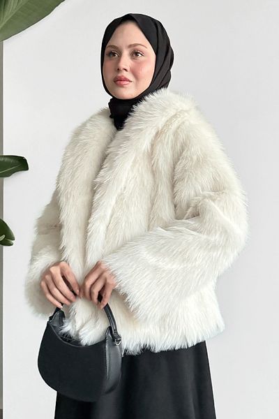InStyle فرو إكرو قصير مبطن