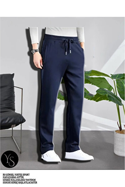 yx yustex sport ΣΚΟΥΡΟ ΜΠΛΕ Φαρδύ ανδρικό φούτερ - Casual Comfort Άνετο