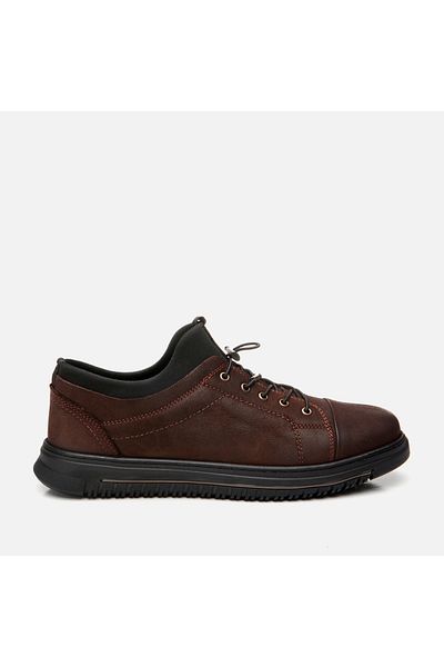 Hotiç Genuine Leather Brown Men's Casual Shoes