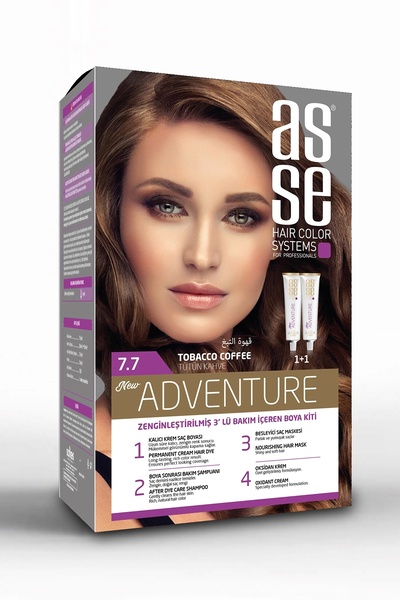 asse Adventure Set Saç Boyası, Kalıcı ve Canlı Renkler, 1+1 ikili Kullanım Se...