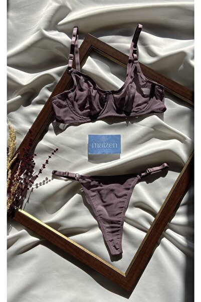 MAİZEN Γυναικείο Σετ σουτιέν από τούλι Underwire Gatherer