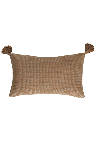 Buldans King Dokulu Ponpon Detaylı Dekoratif Kırlent Kılıfı 30x50 cm