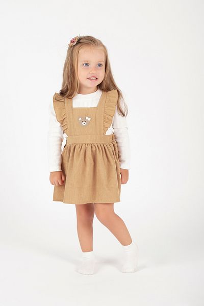 Nehirim Kids Girl's Cotton Badali Salopet - Seasonal Dress (Age 2-3-4-5)