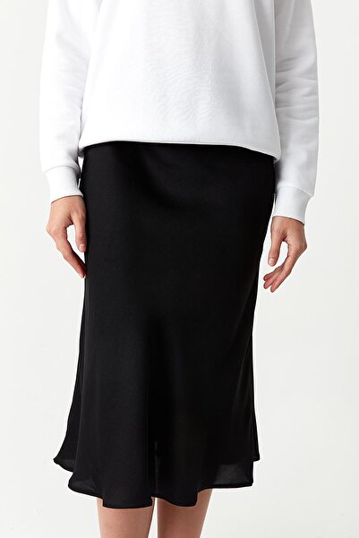 Select Moda Дамска миди сатенена пола