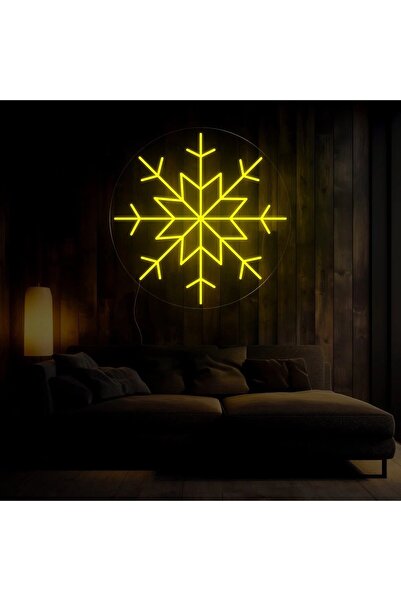 BİZ BU İŞİN KEYİF KISMINDAYIZ Kar Tanesi Şekilli Neon Tabela