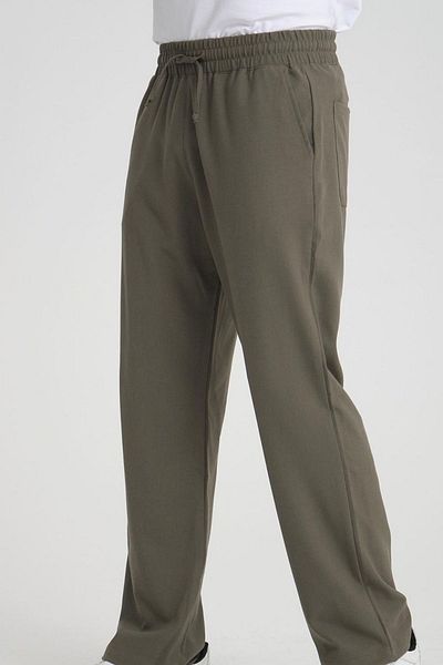 sunfyre Summer Fabric Polyviscose Baggy Men's Trousers with Elastic Waist