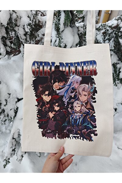 Yenaplanner Genshin Neuvilette & Wriothesley Bez Poşet/Bez Çanta